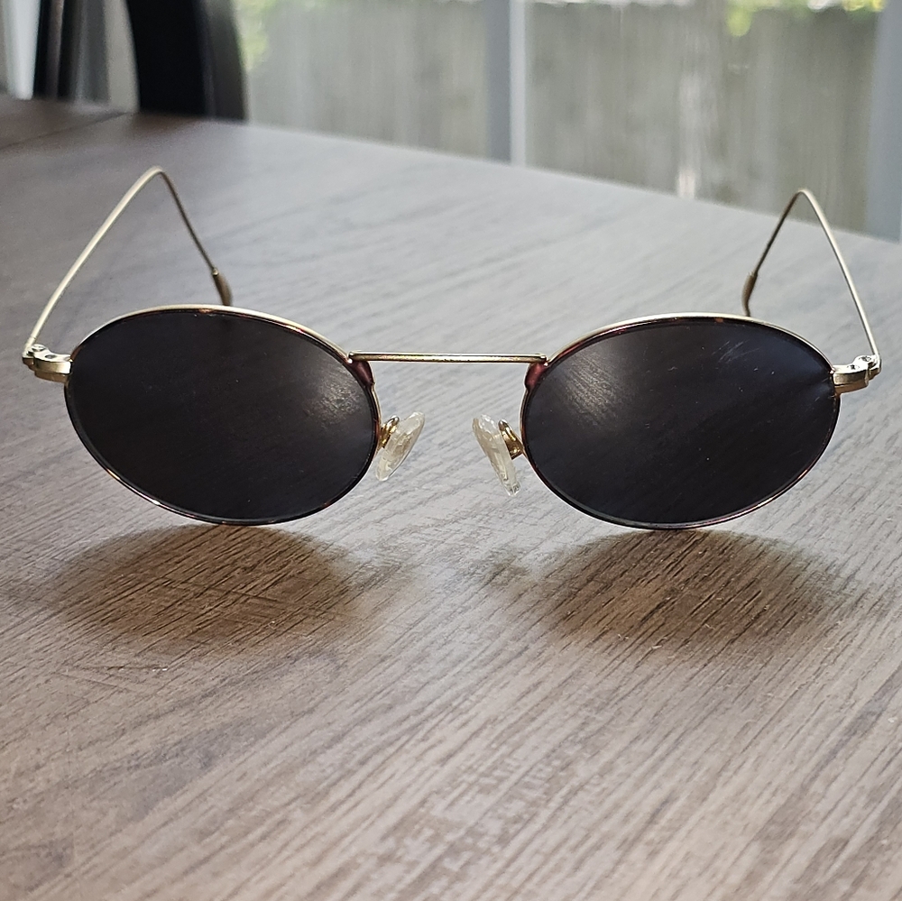 Neostyle College 11A‎ 356 Matrix Y2k Gold Tone Germany Sunglasses Minimalist